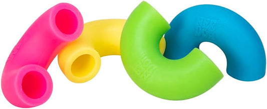 Schylling NeeDoh Mac ‘N- Squeeze – Sensory Squeeze Toy – Contains 4 Squishy Noodles – 3 Wide – Color May Vary (Pack of 1)