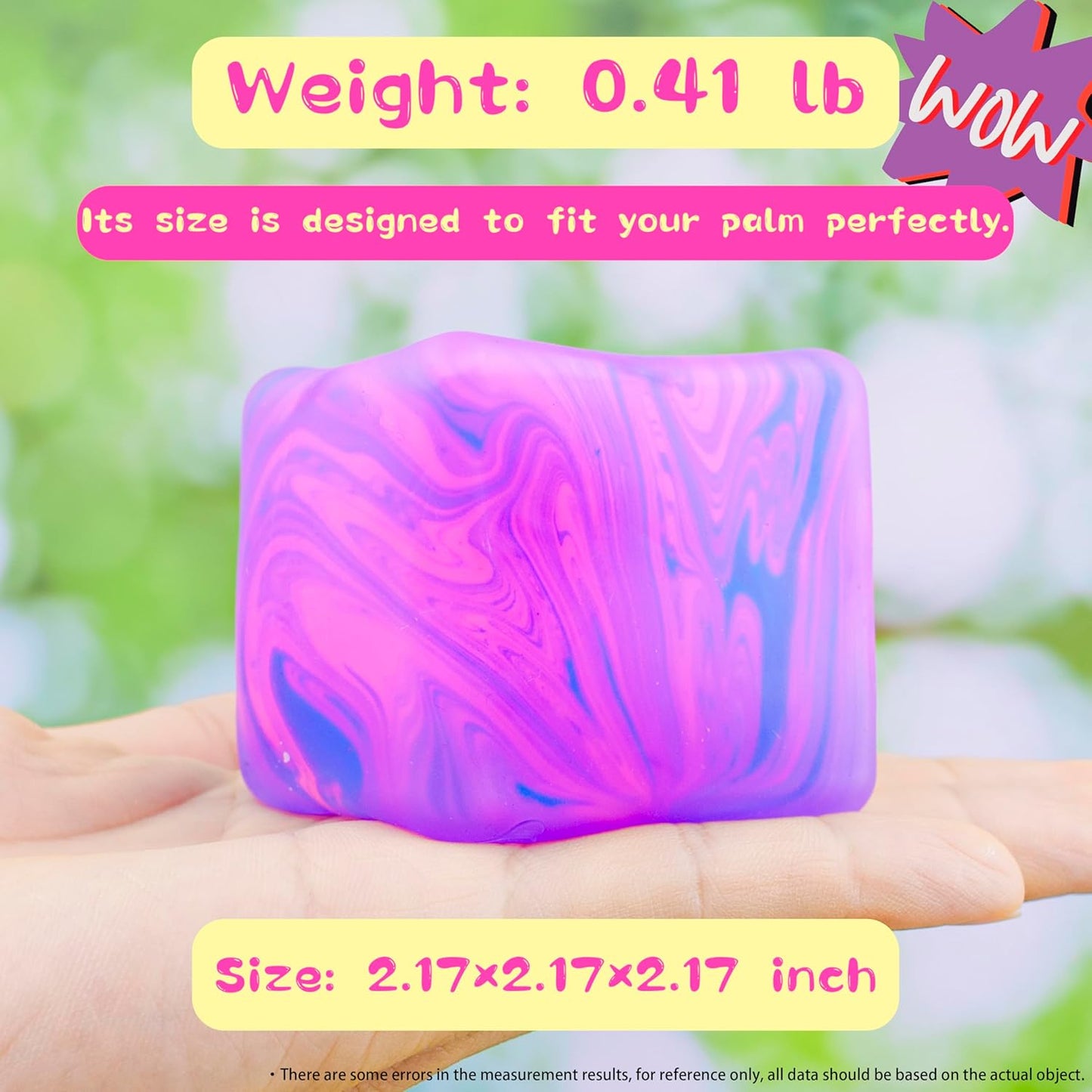 NeeDoh Nice Cube C Solid Squish C Pink & Blue