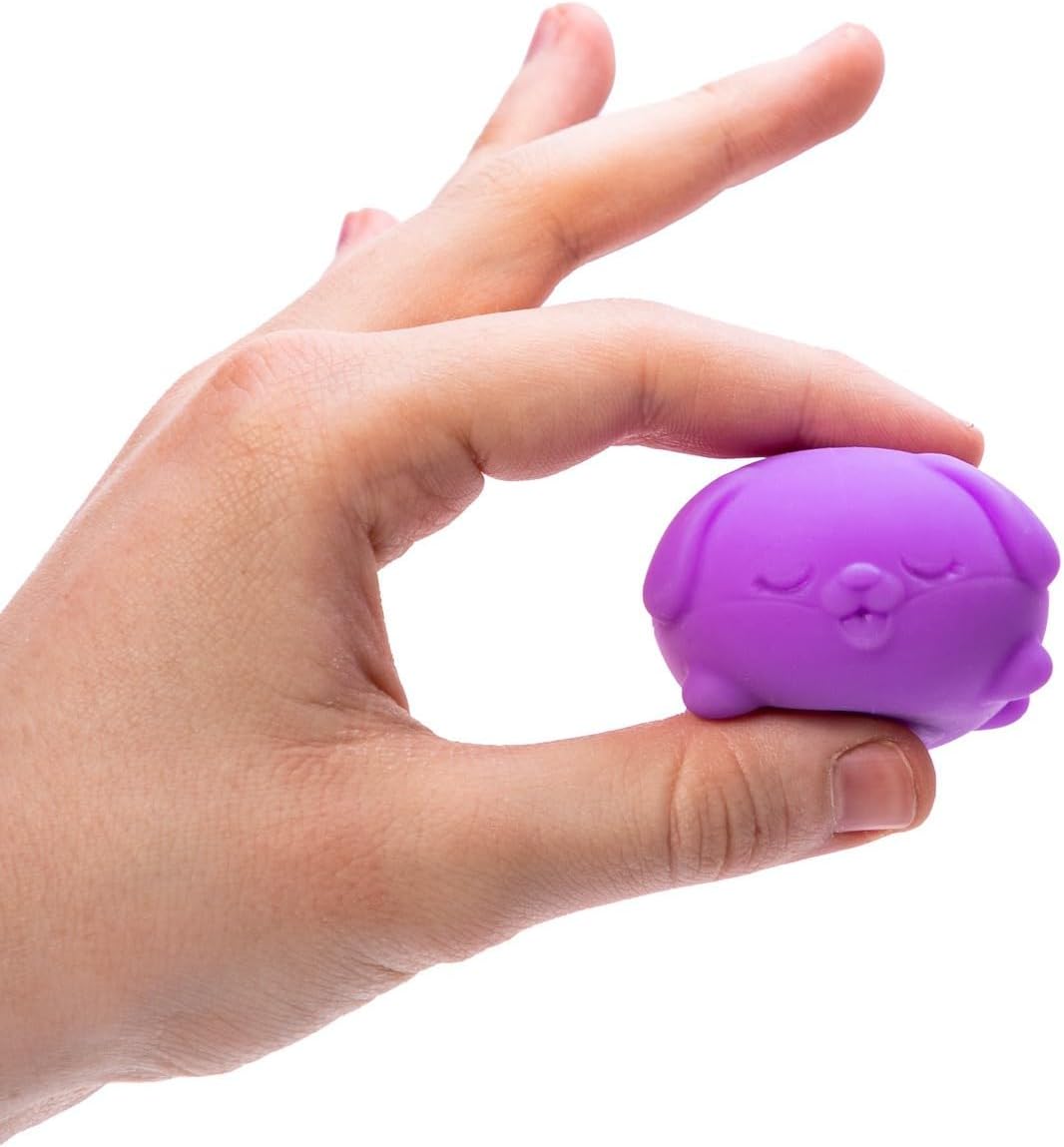 Schylling NeeDoh Teenie Funky Pups – Sensory Squeeze Toy – Contains 3 Mini Groovy Globs – 1.5 Wide – Color May Vary (Pack of 1)