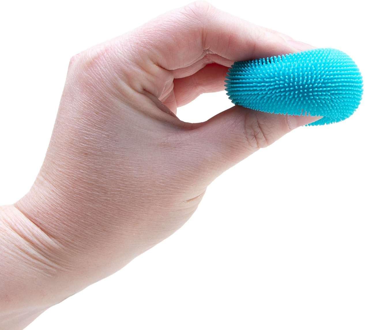 Schylling Teenie NeeDoh Fuzz Ball – Mini Sensory Toy with a Velvet Texture and Soft Cloud Squish – Color May Vary; Three Fuzz Balls Per Pack