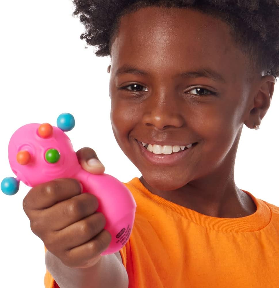 Schylling NeeDoh Panic Pete – Sensory Squeeze Toy – Popping Eyes. Ears & Nose – 4 Tall – Color May Vary (Pack of 1)