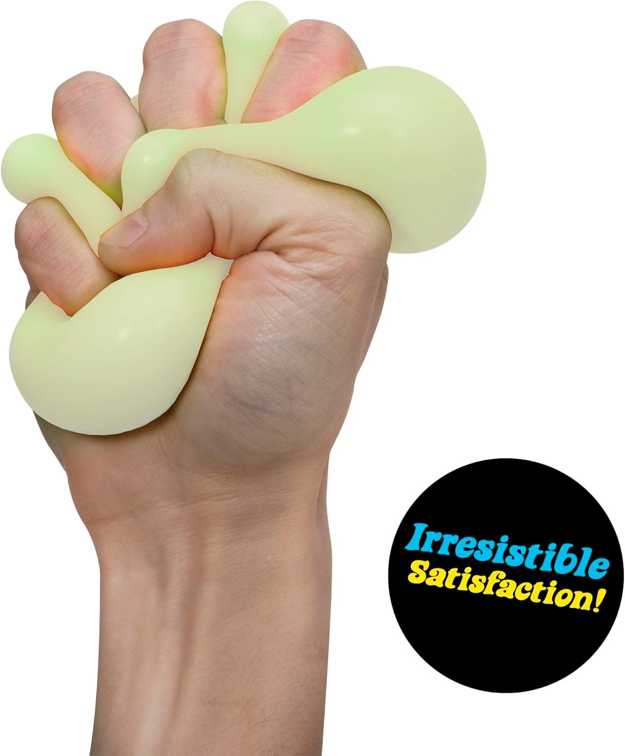 Schylling NeeDoh Glow in The Dark – Sensory Squeeze Toy – Gratifying Glowing Glob – 2.5 Wide – Glow in The Dark (Pack of 1)
