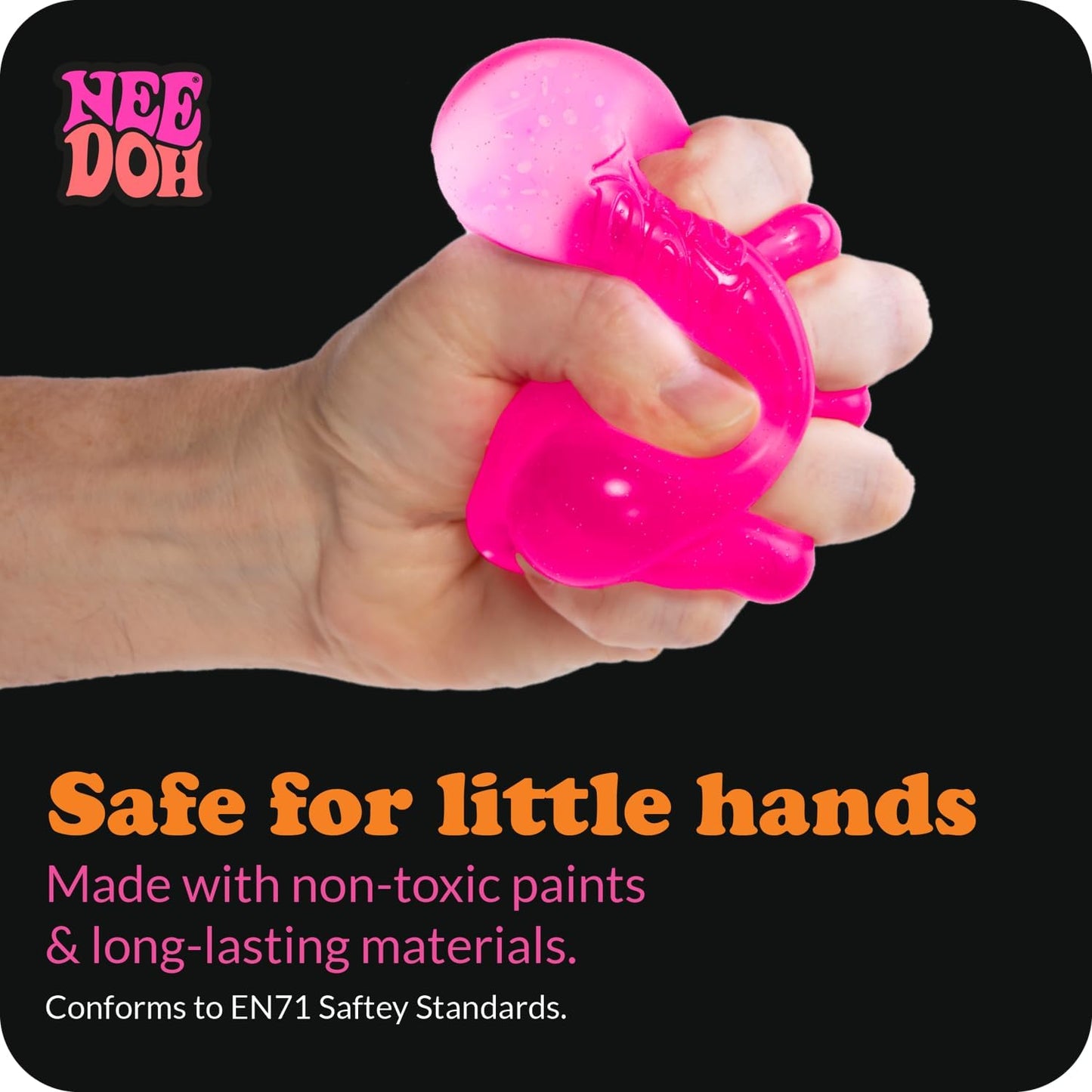 Schylling NeeDoh Dream Drop - Sensory Squeeze Toy with Dreamy Smooth Squeeze - 3" Tall - Color May Vary (Pack of 1)