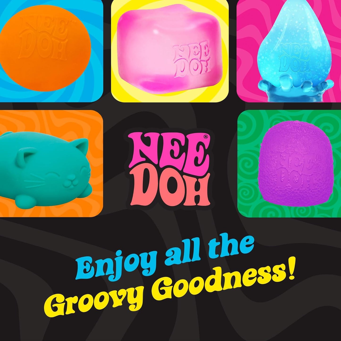 Schylling Needoh Jelly Squish - Sensory Squeeze Toy - Colors May Vary